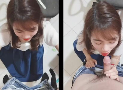 Em nhân viên văn phòng tranh thủ bưởi trưa bên anh