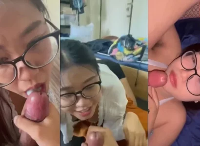 Em sinh viên kính cận bú cu là em không để rơi giọt tinh nào